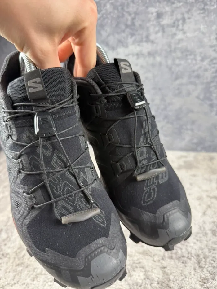 Salomon SpeedCross 6 - Trekking Shoes - Triple Black - photo numéro 13