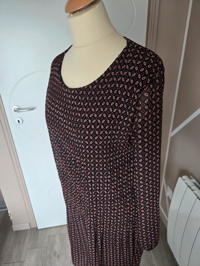 Robe noir et marron, taille unique 👗 - photo numéro 2