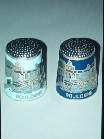 Lot de 2 dès métalliques Boulogne