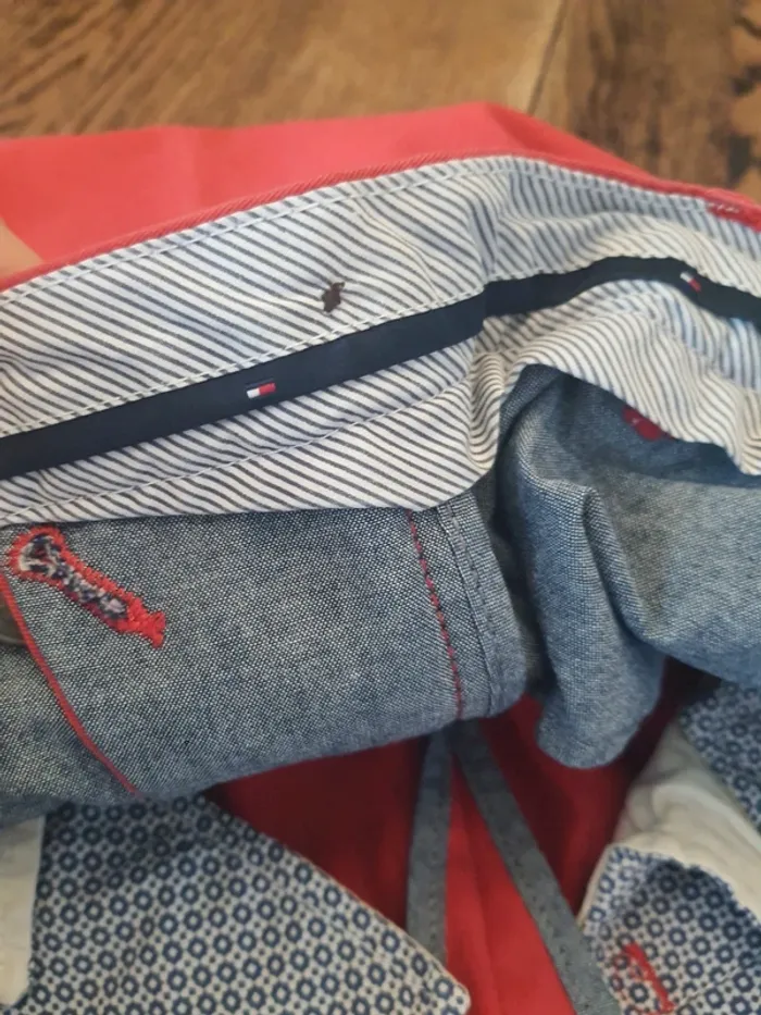 Pantalon homme rouge Tommy Hilfiger W34L32 - photo numéro 10