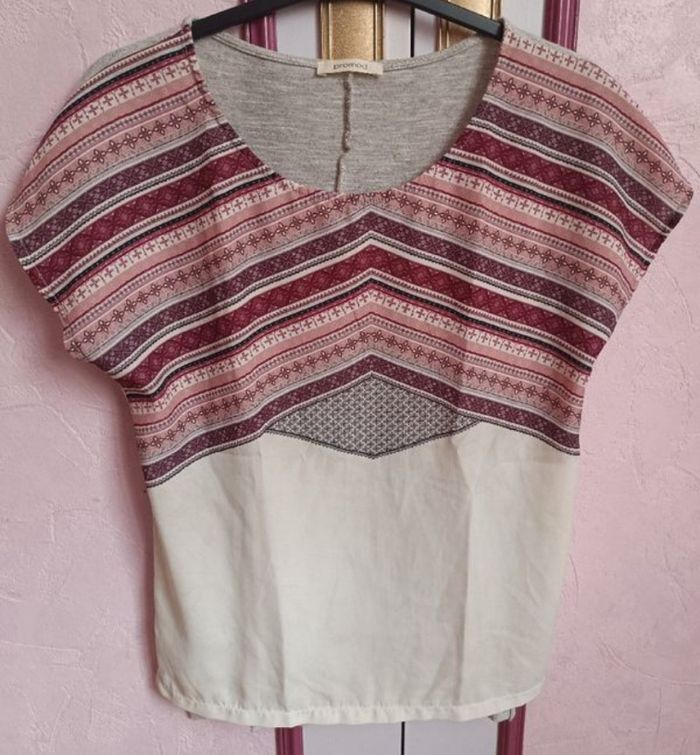 Haut à motifs T.S (36)