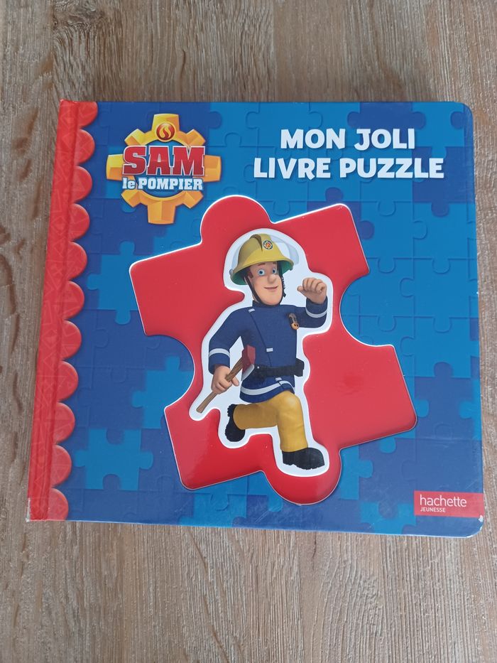livre puzzle sam le pompier