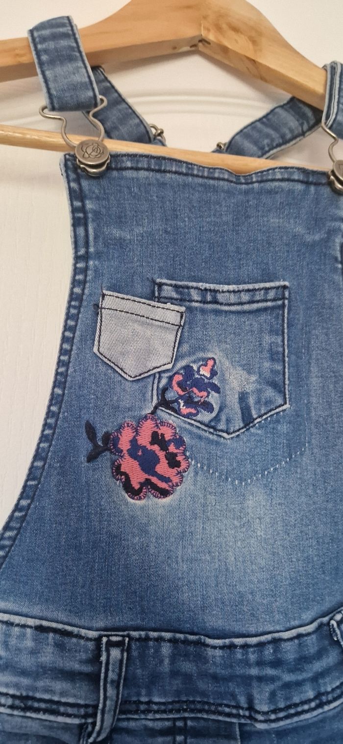 Salopette short en jeans orchestra Taille 8ans - photo numéro 4