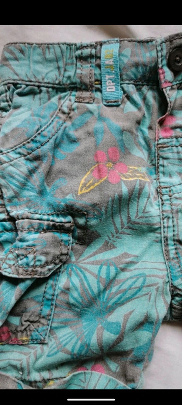 Short garçon tropical 12 mois 1 an - photo numéro 3