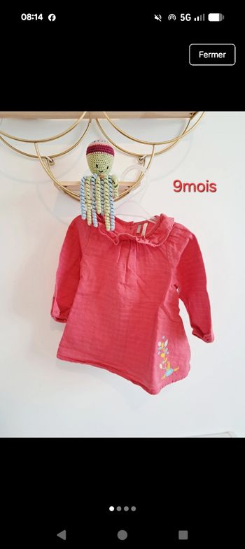 Blouse en Gaze de Coton - 9M