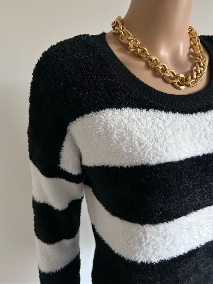 Pull tout doux noir et blanc Morgan taille S jamais porté - photo numéro 4