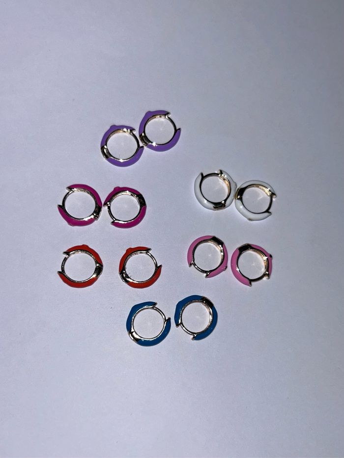 Lot de 11 paires de boucles d'oreilles - photo numéro 3
