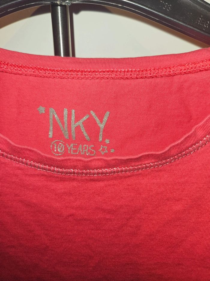 Pull léger manche longue NKY fuschia 10 ans - photo numéro 2