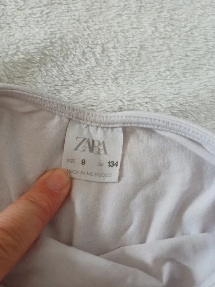 Body blanc 9 ans Zara - photo numéro 3