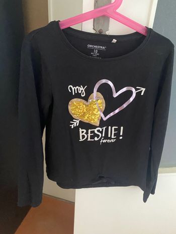 T-shirt manche longue avec cœur