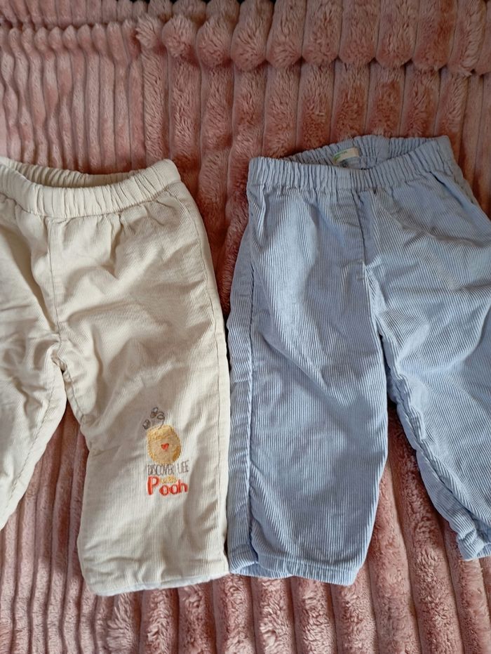 Lot 2 pantalons 3/6 mois