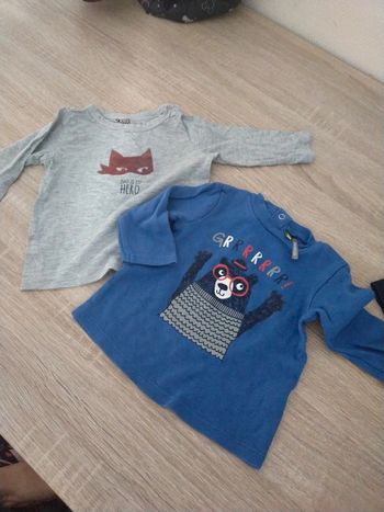 Lot de 2 tee shirt 9 mois