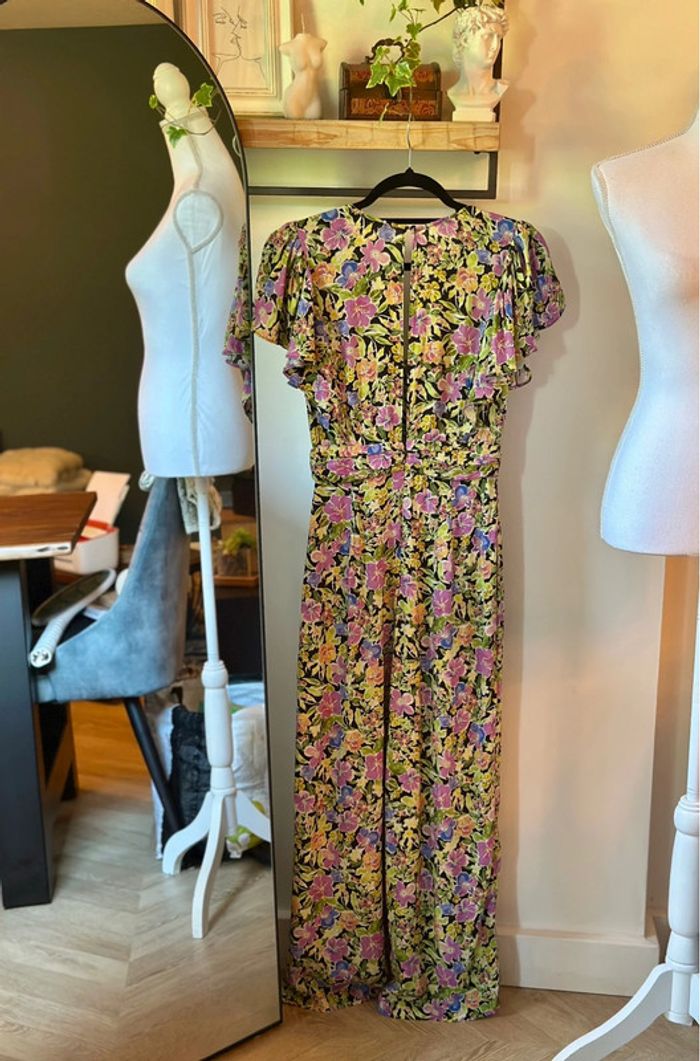 Combinaison large imprimé fleuri Zara taille XS - photo numéro 5