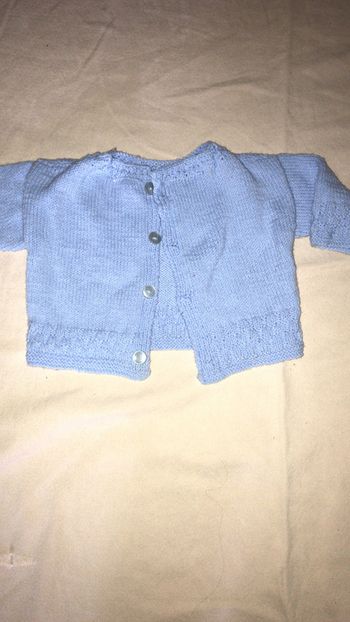 Gilet tricot fait main 6M