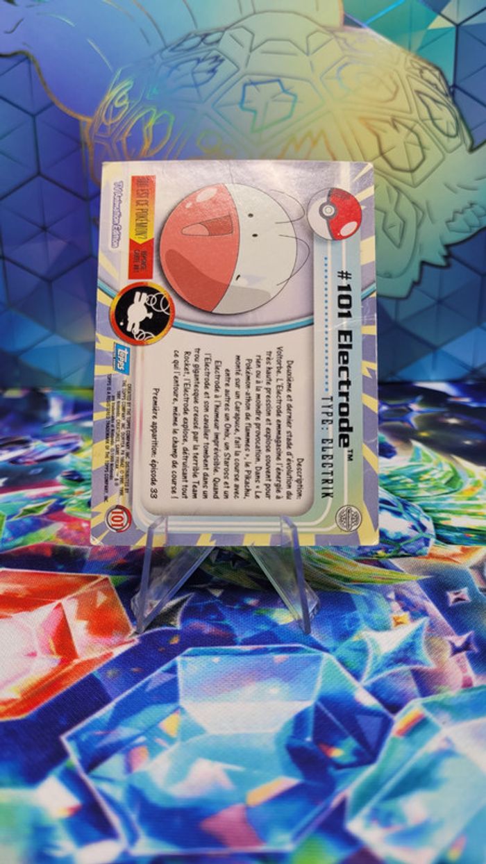 Carte Pokémon Topps n°101 Electrode Series 1 FR - photo numéro 2