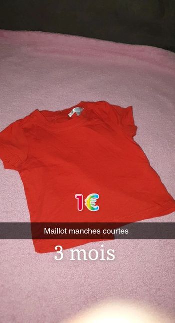 Maillot uni rouge