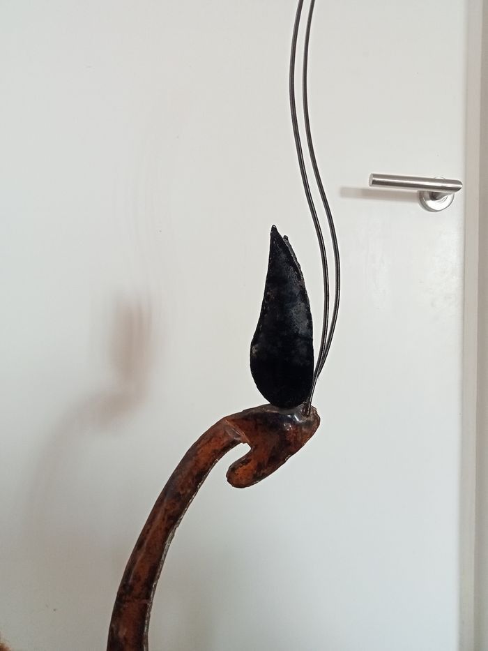 Sculpture métallique gazelle / antilope - photo numéro 4