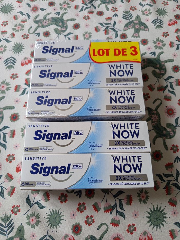 Dentifrice signal