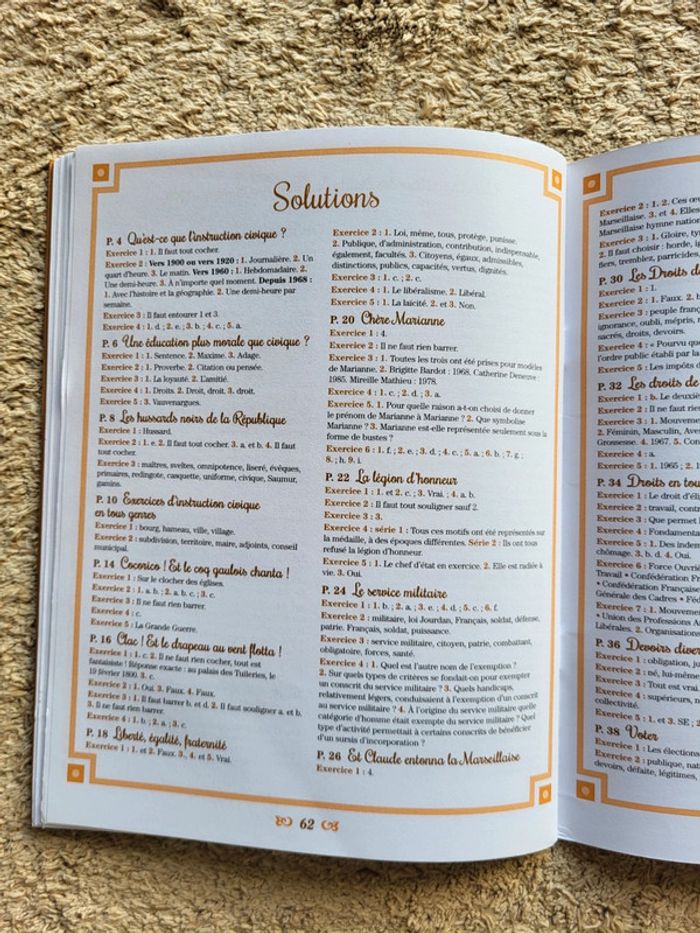 Petit cahier d'instruction civique livre d'exercices neuf pour adultes - photo numéro 12