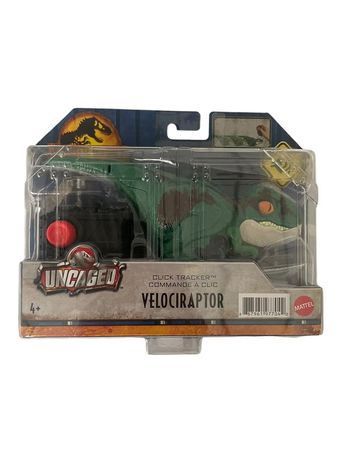 Jurassic World Dominion Uncaged Click Tracker Velociraptor Mattel neuf