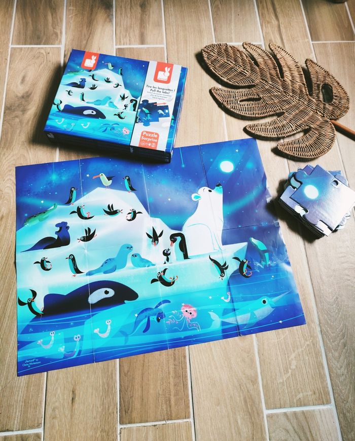 🐻‍❄️Puzzle surprise Les animaux sur la banquise marque Janod - photo numéro 6