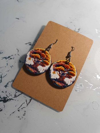 boucle d'oreille arbre