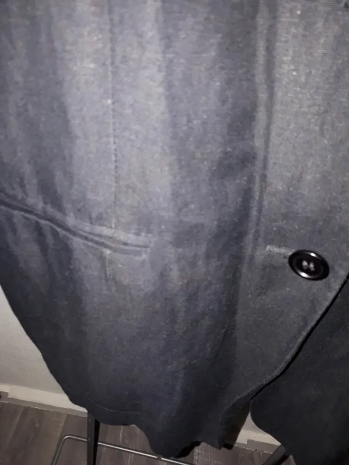Veste lin noir 40 - photo numéro 4