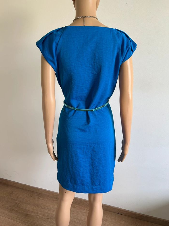 Robe bleue à manches courtes CKS taille S TBE - photo numéro 7
