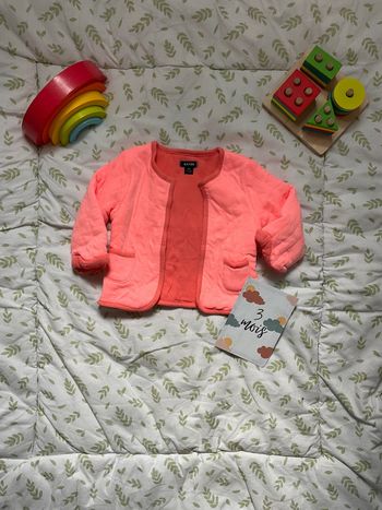 veste rose abricot 3 mois kiabi