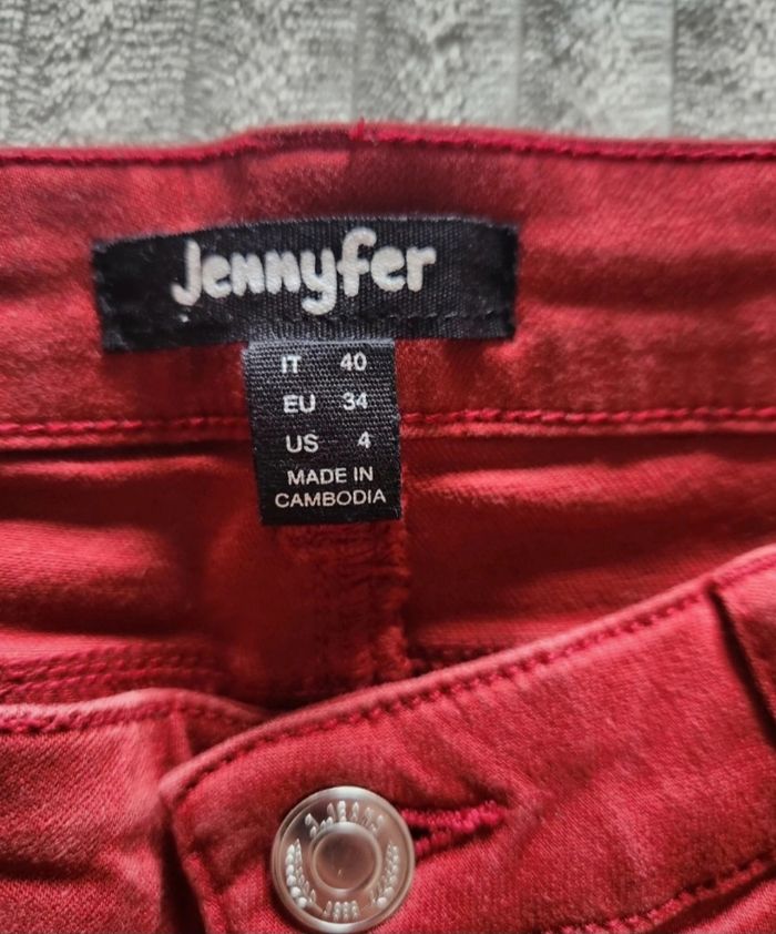 Jean slim Jennyfer rouille – Taille 36 – look automnal tendance - photo numéro 5