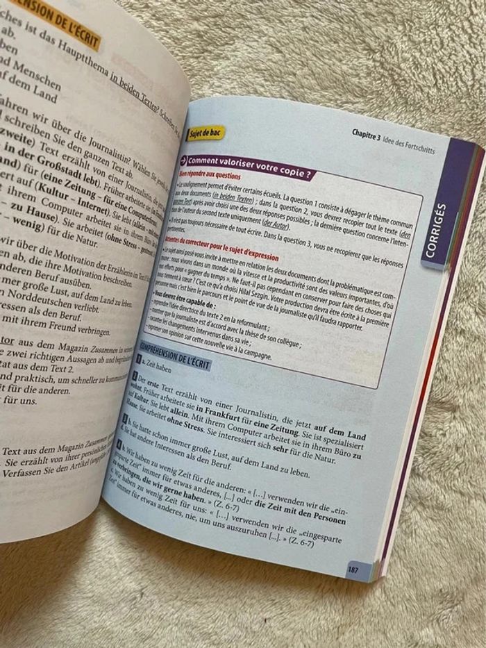 Livre manuel scolaire ABC du BAC allemand (grammaire, conjugaison) - photo numéro 7
