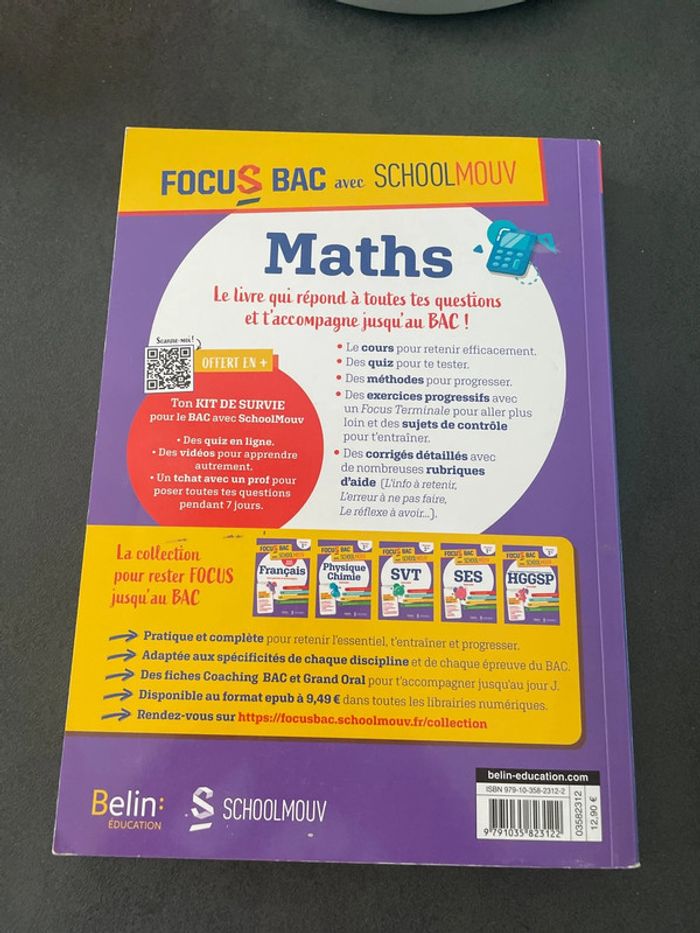 Schoolmouv maths spécialité lycée bac première 1ere - photo numéro 2