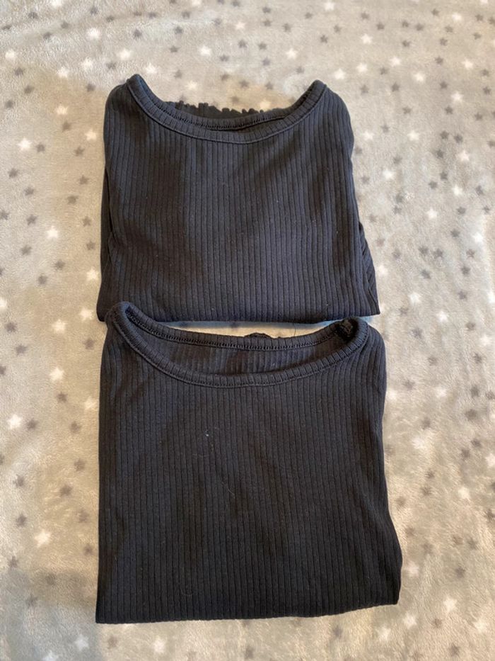 Lot de 2 sous pull noir 4 ans - photo numéro 3