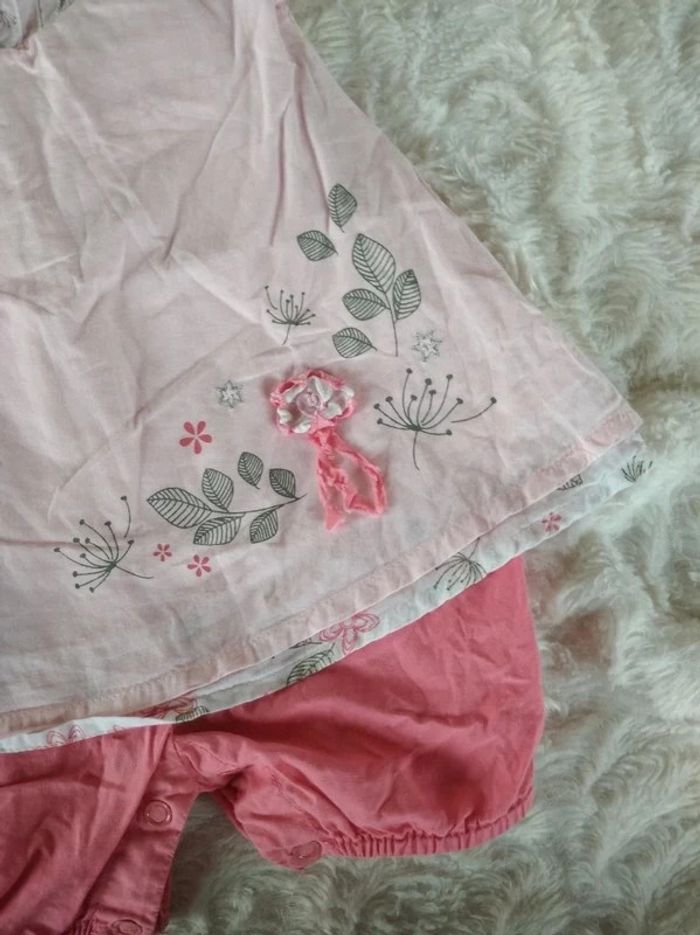 Combinaison ensemble barboteuse été Fille 6 mois Mini Adélie - photo numéro 7