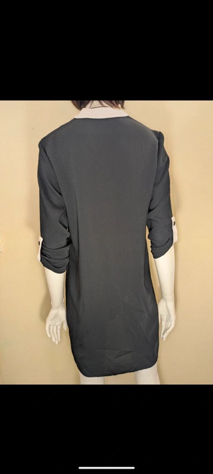 Robe légère noire et blanc Zara 36 - photo numéro 6