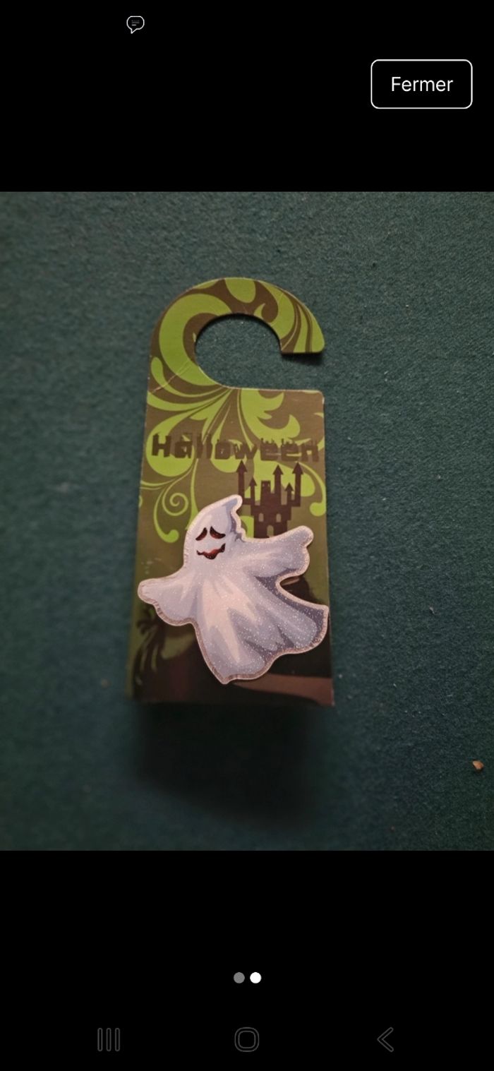 Accessoire lumineux pour porte "halloween" avec interrupteur - photo numéro 2