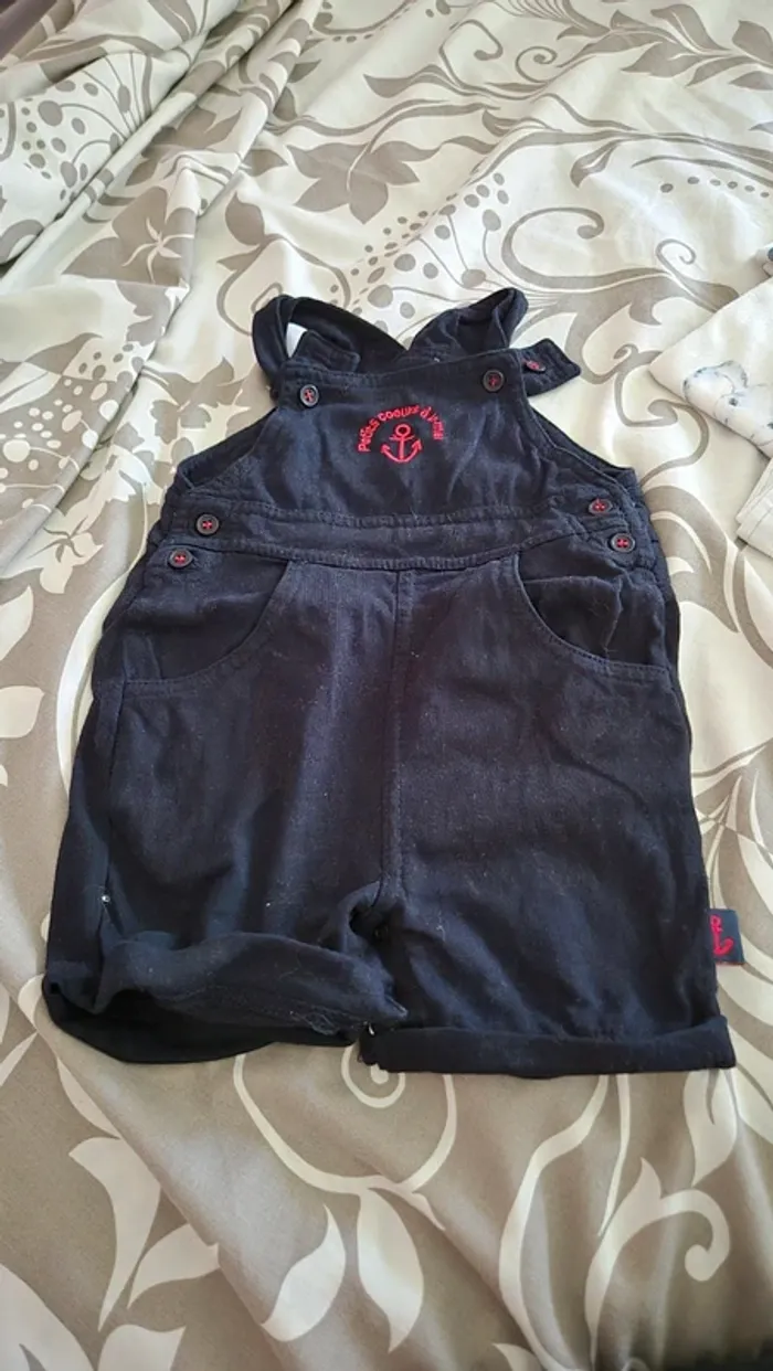 Ensemble salopette t-shirt garçon - photo numéro 2