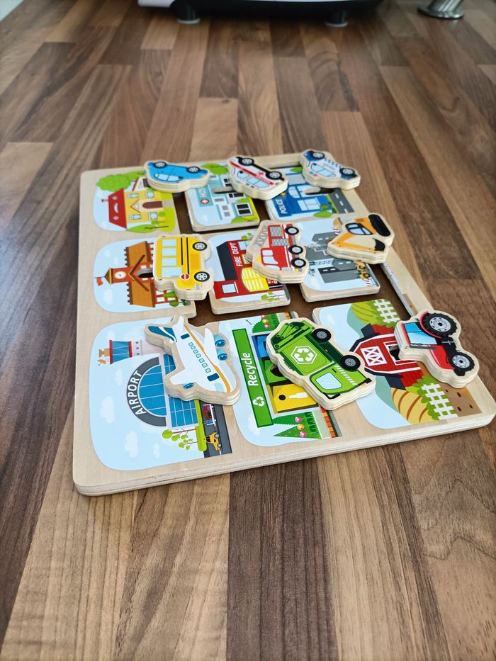 Puzzle labyrinthe bois voitures - photo numéro 7