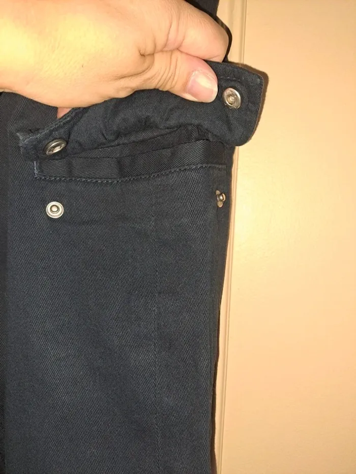 Pantalon bleu homme neuf poches latérales slim fit Piazza Italia 42 (46 Italie) - photo numéro 5