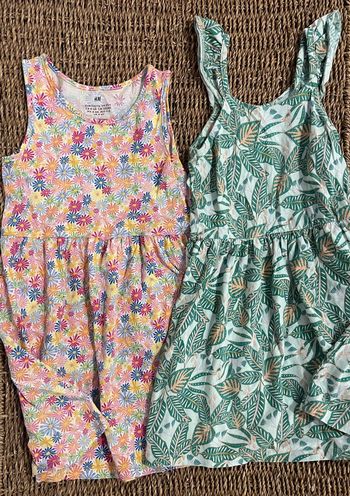 2 robes fleuries fille 6ans