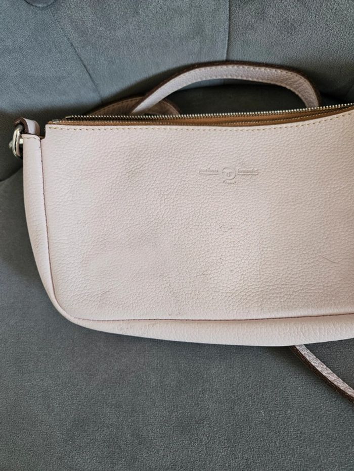 Sac à main rose en cuir Jean Louis Fernandez - photo numéro 8