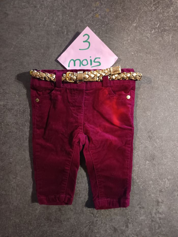 Pantalon fushia 3 mois