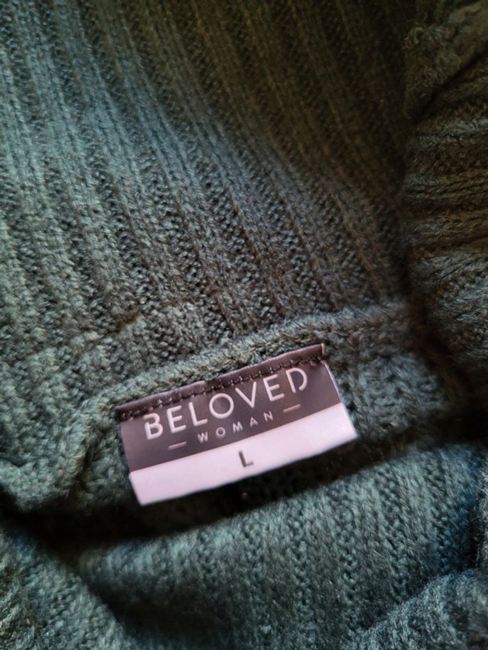 Pull col châle vert sapin - Beloved - Casual chic - photo numéro 13