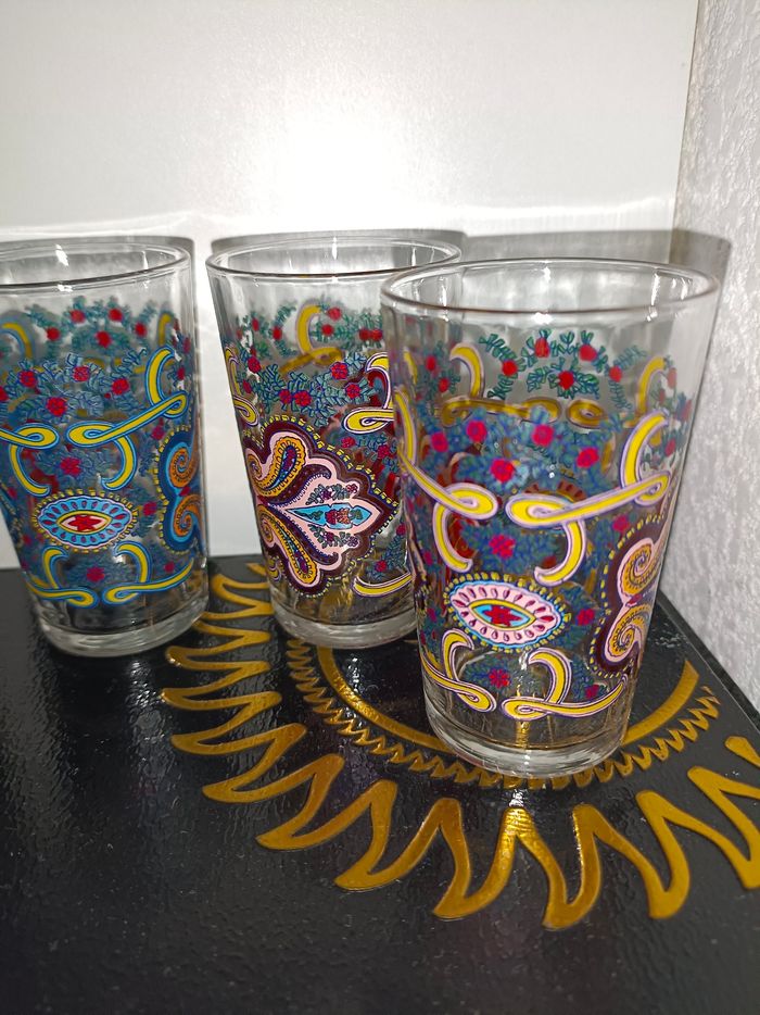Verres à thé Reims ,lot de 5 - photo numéro 2