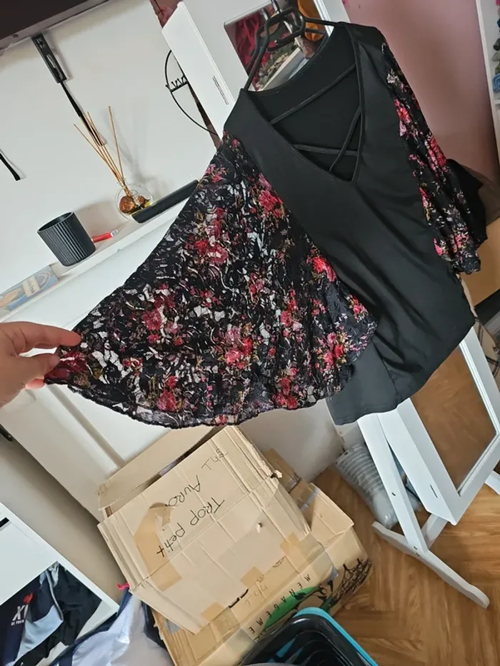 Blouse manches chauve souris t44 curve - photo numéro 2