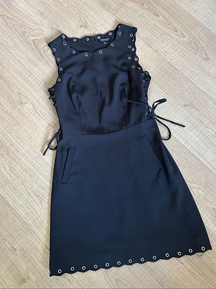 Robe noire sans manches Morgan taille 36 bon état (avec défaut) - photo numéro 7