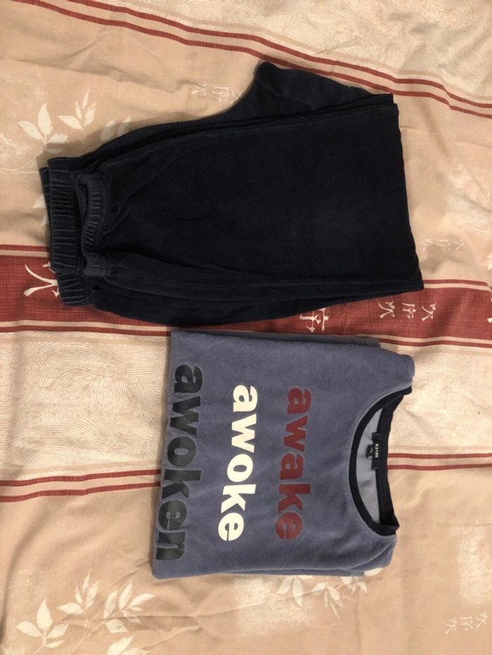 Pyjama hiver bleu marine