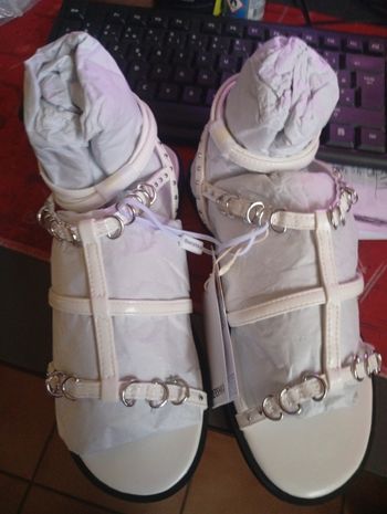 Sandales fille femme blanche neuf t36
