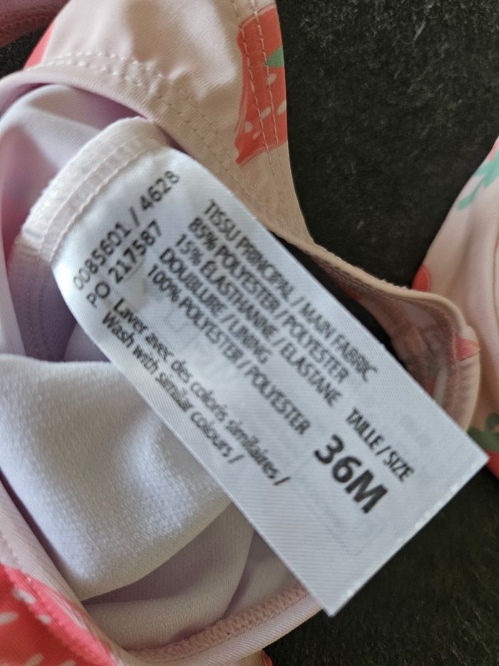 Maillot de bain  fille 36 mois - photo numéro 2
