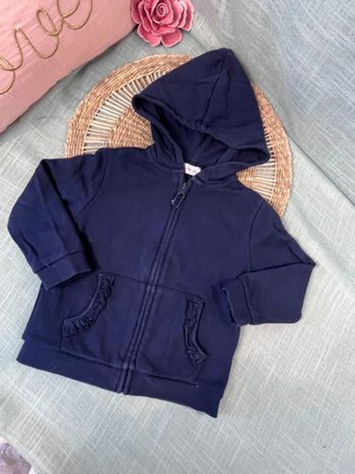 Veste à capuche 92 cm mango